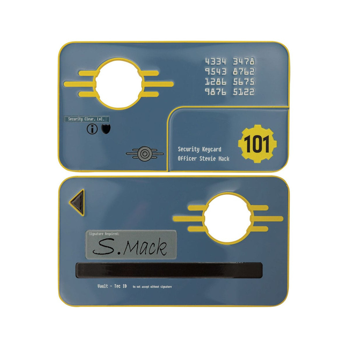 FaNaTtiK – „ Fallout “ 3 Nachbildungen der Vault-101-Sicherheitskarte, Limited Edition