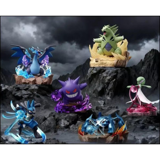 Langbowang Funism – Holly Box Pokémon – LED-Diorama „Battle Moments“ – Set mit 6 Figuren