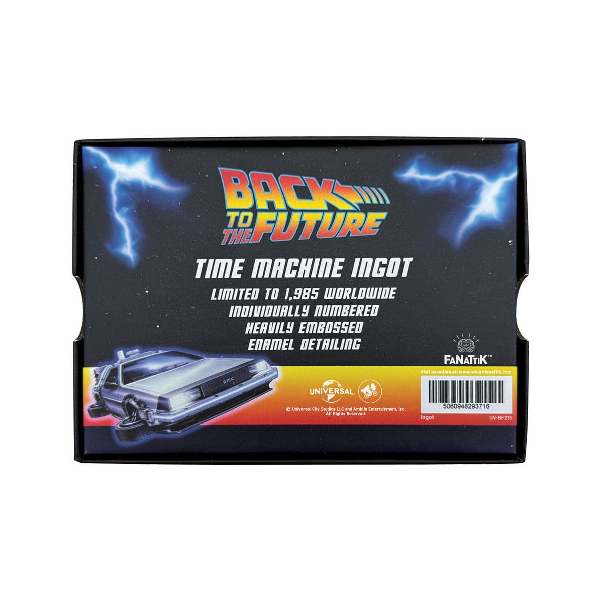 FaNaTtiK – Back To The Future Lingot 40th Anniversary Time Circuits Limited Edition