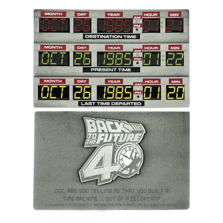 FaNaTtiK – Back To The Future Lingot 40th Anniversary Time Circuits Limited Edition