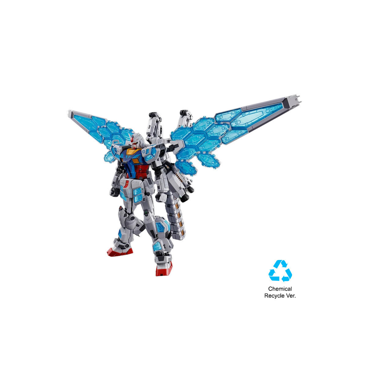 Bandai - Gunpla - 1/144 HG - RX-78F00E „ Gundam “ Ex-001 „ G.L.R.S.S. “ Feather Unit Chemical Recycle Ver. - Mobile Suit Gundam
