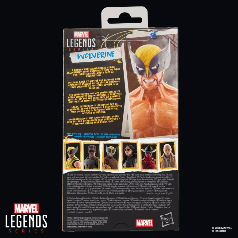 Marvel Legends - Wolverine (mit nacktem Oberkörper) – „ Deadpool “ & Wolverine