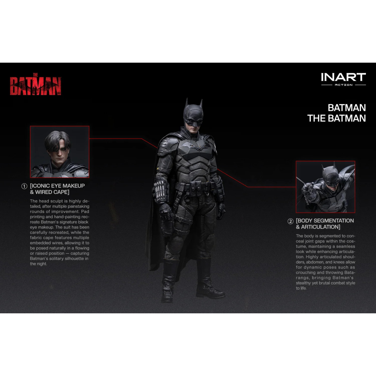 INART – „The Batman“-Figur im Maßstab 1:12