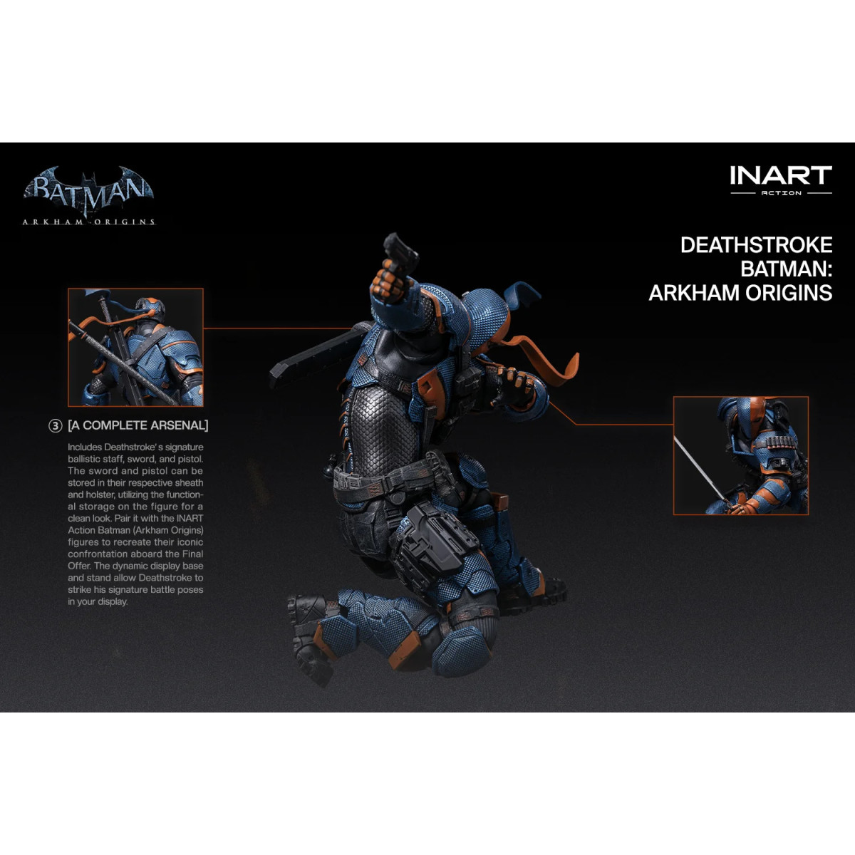 INART – Deathstroke – Batman: Arkham Origins – Figur im Maßstab 1:12