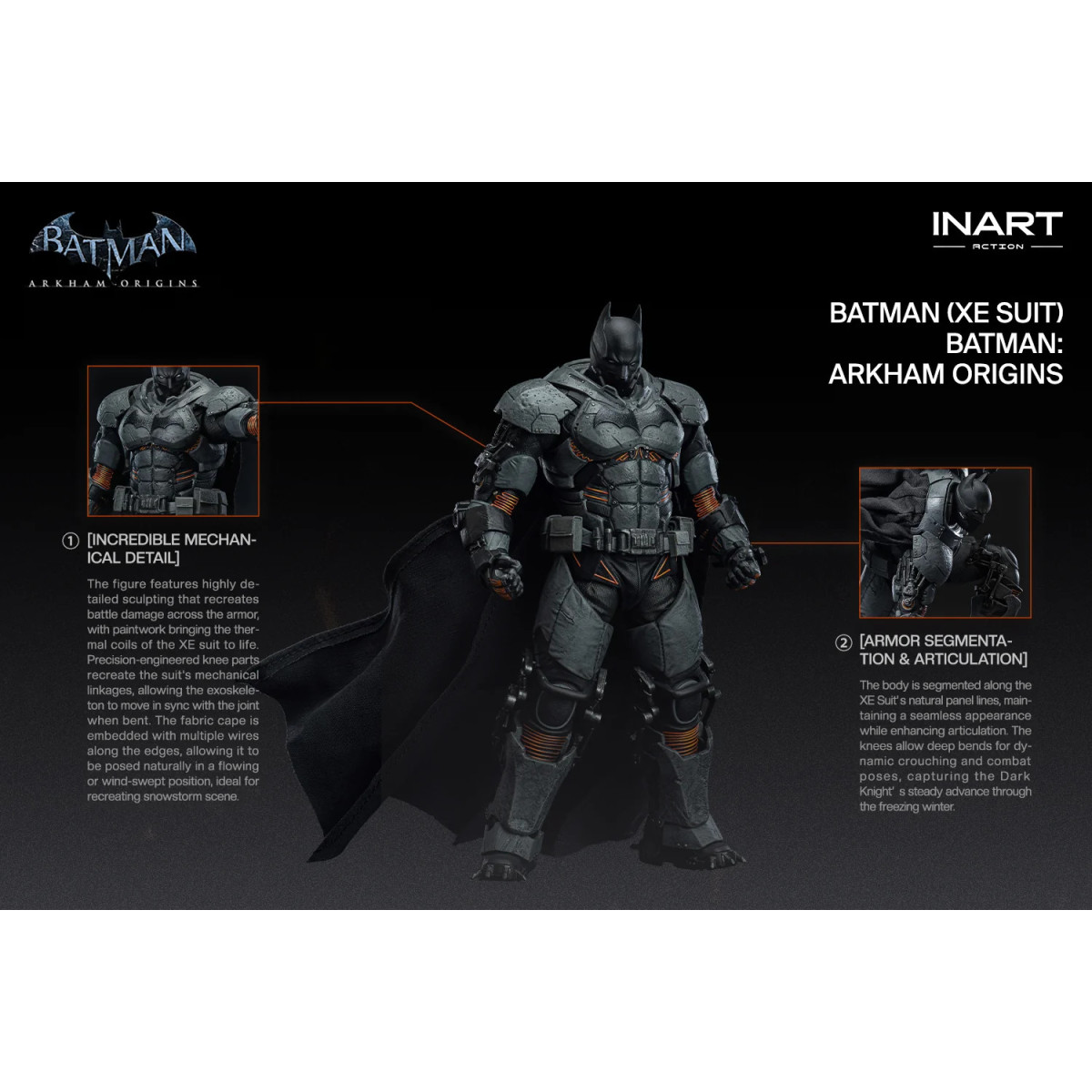 INART – Batman (XE-Anzug) – Batman: Arkham Origins – Figur im Maßstab 1:12