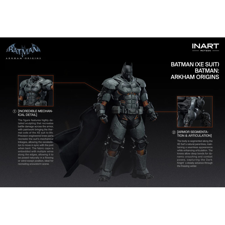 INART – Batman (XE-Anzug) – Batman: Arkham Origins – Figur im Maßstab 1:12