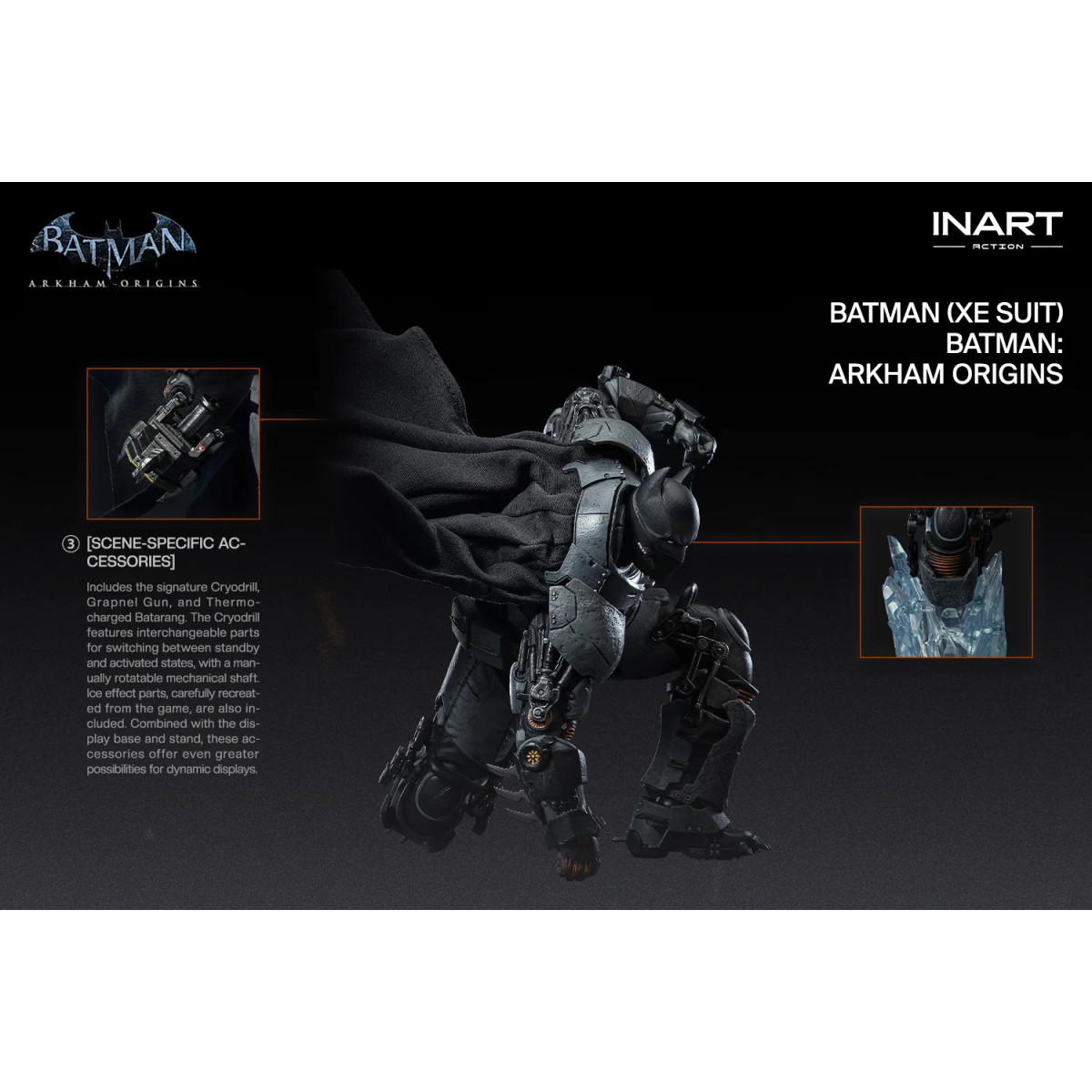 INART – Batman (XE-Anzug) – Batman: Arkham Origins – Figur im Maßstab 1:12