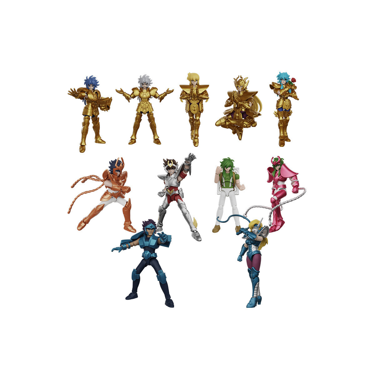 Blokees Saint Seiya – Galaxy Version 04: The Legacy of the Gold Saints – Sortiment mit 9 Modellbausätzen