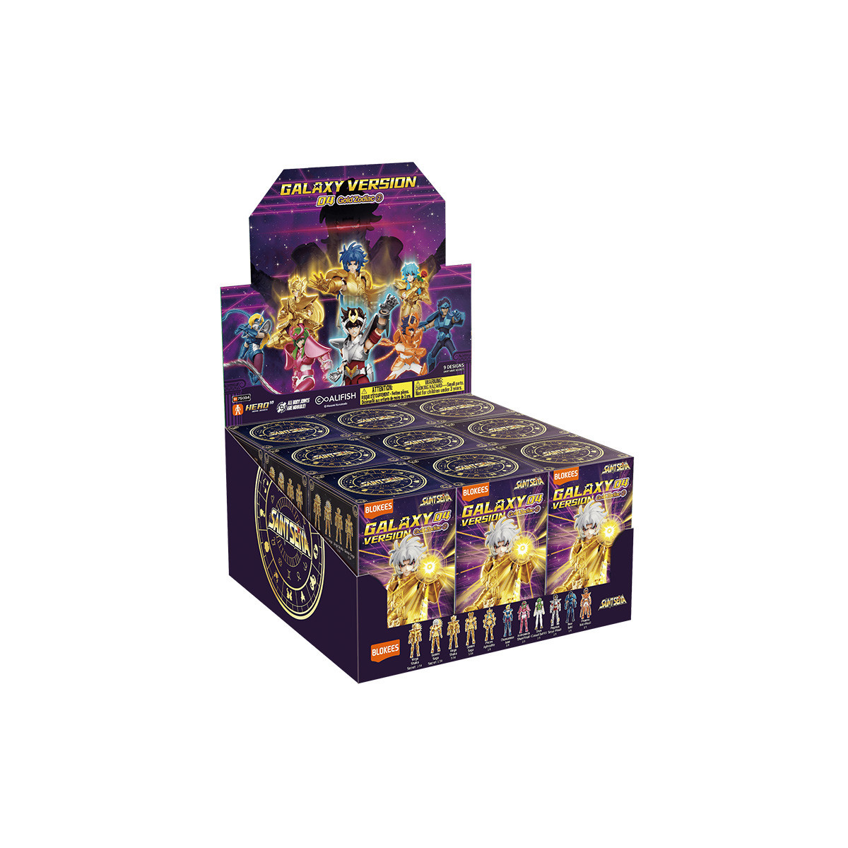 Blokees Saint Seiya – Galaxy Version 04: The Legacy of the Gold Saints – Sortiment mit 9 Modellbausätzen