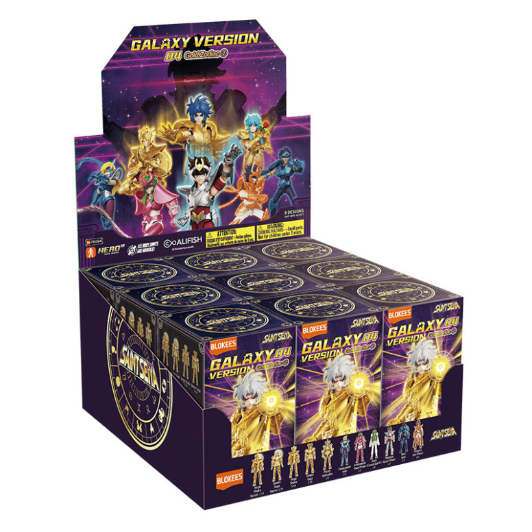 Blokees Saint Seiya – Galaxy Version 04: The Legacy of the Gold Saints – Sortiment mit 9 Modellbausätzen