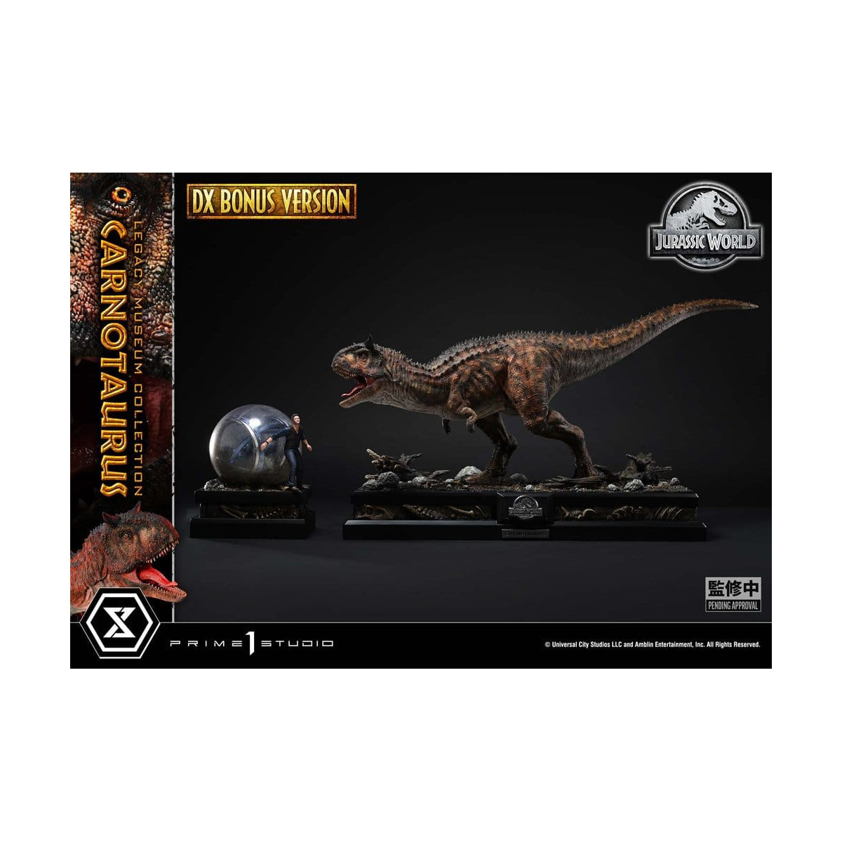 Prime 1 Studio - Jurassic World – Carnotaurus Legacy Museum Collection Deluxe Bonus-Version 1:15