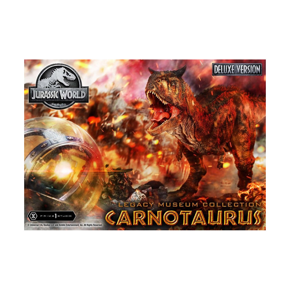 Prime 1 Studio - Jurassic World – Carnotaurus Legacy Museum Collection Deluxe Bonus-Version 1:15