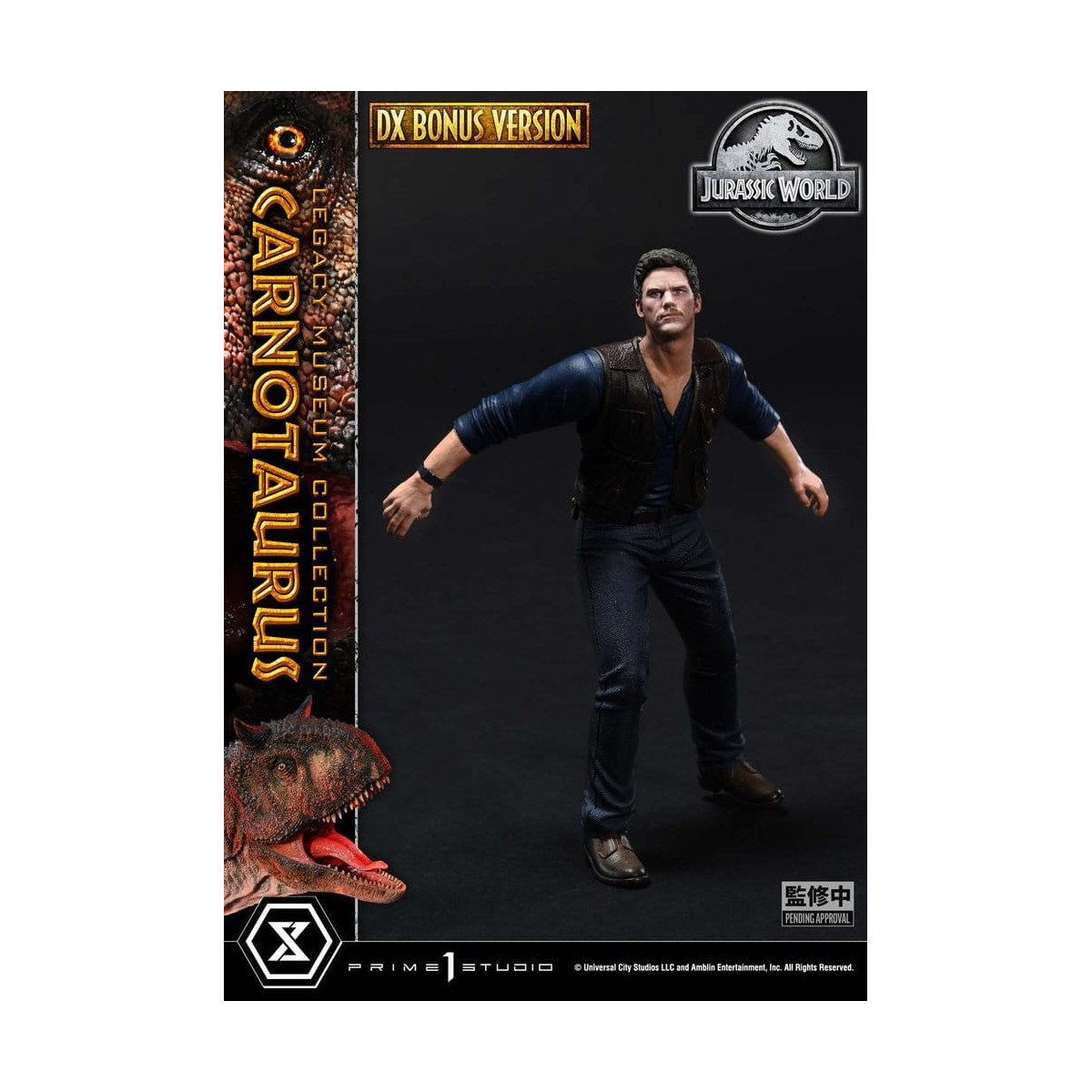 Prime 1 Studio - Jurassic World – Carnotaurus Legacy Museum Collection Deluxe Bonus-Version 1:15