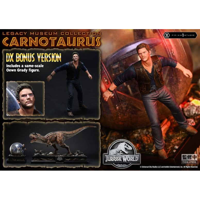 Prime 1 Studio - Jurassic World – Carnotaurus Legacy Museum Collection Deluxe Bonus-Version 1:15