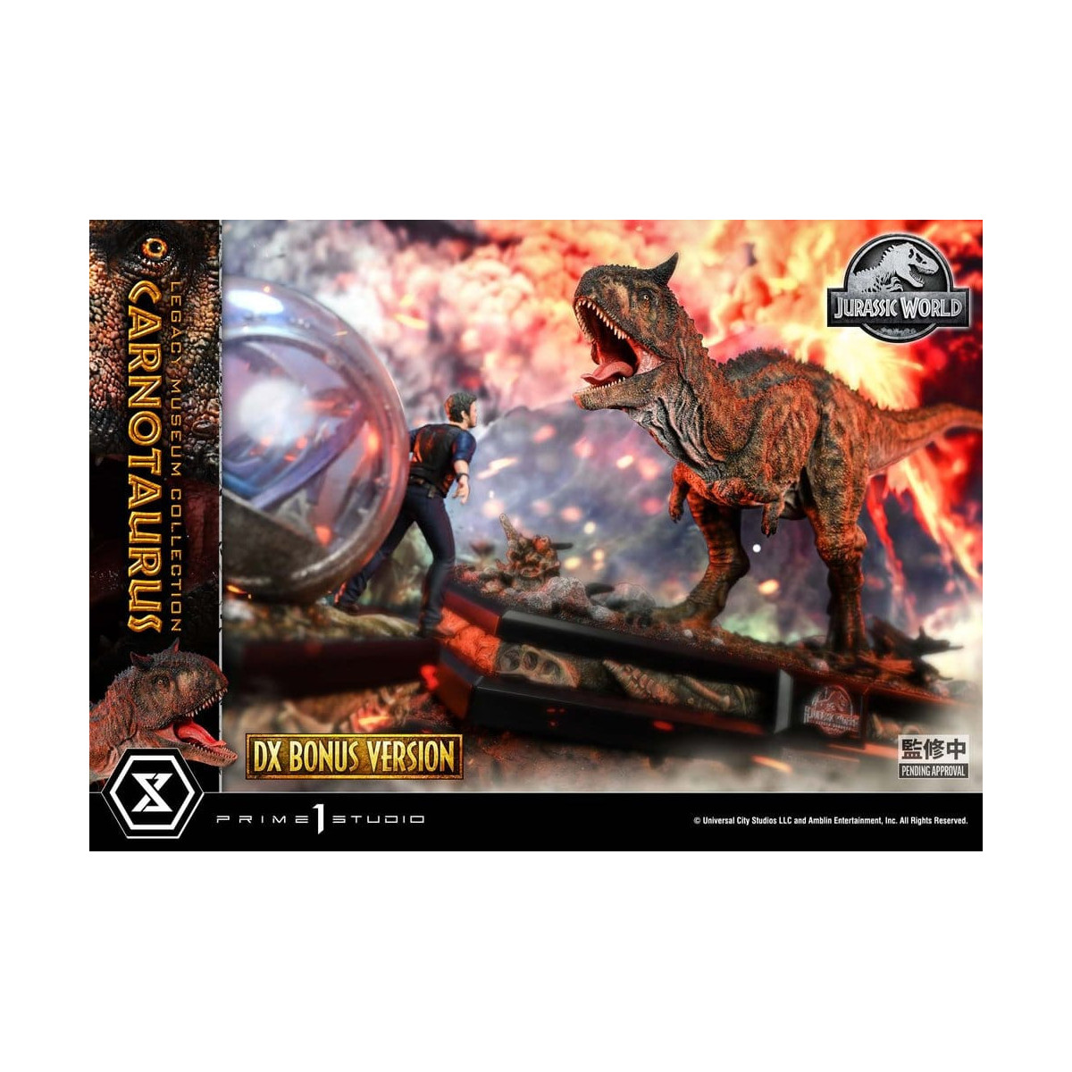 Prime 1 Studio - Jurassic World – Carnotaurus Legacy Museum Collection Deluxe Bonus-Version 1:15