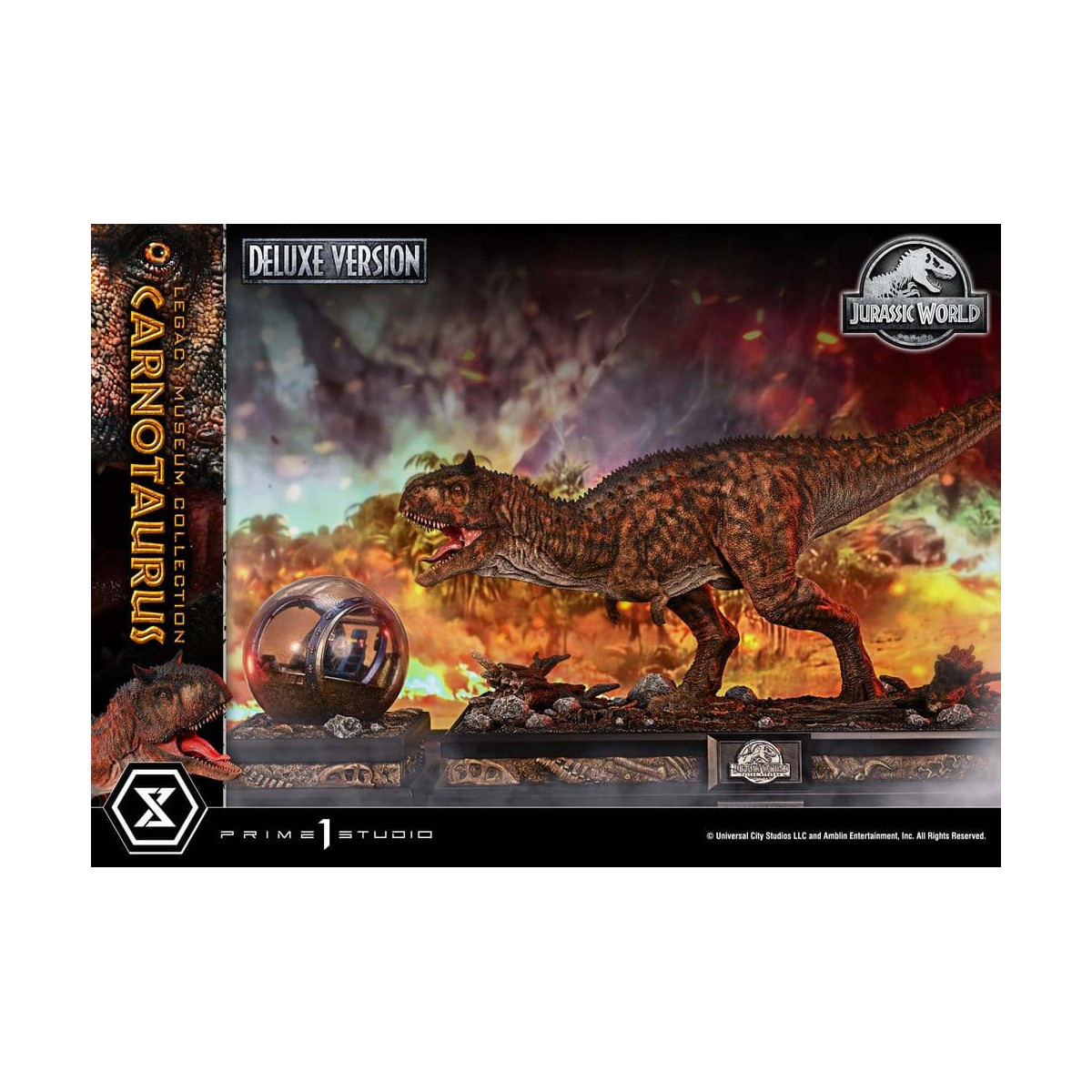 Prime 1 Studio - Jurassic World – Carnotaurus Legacy Museum Collection Deluxe Bonus-Version 1:15