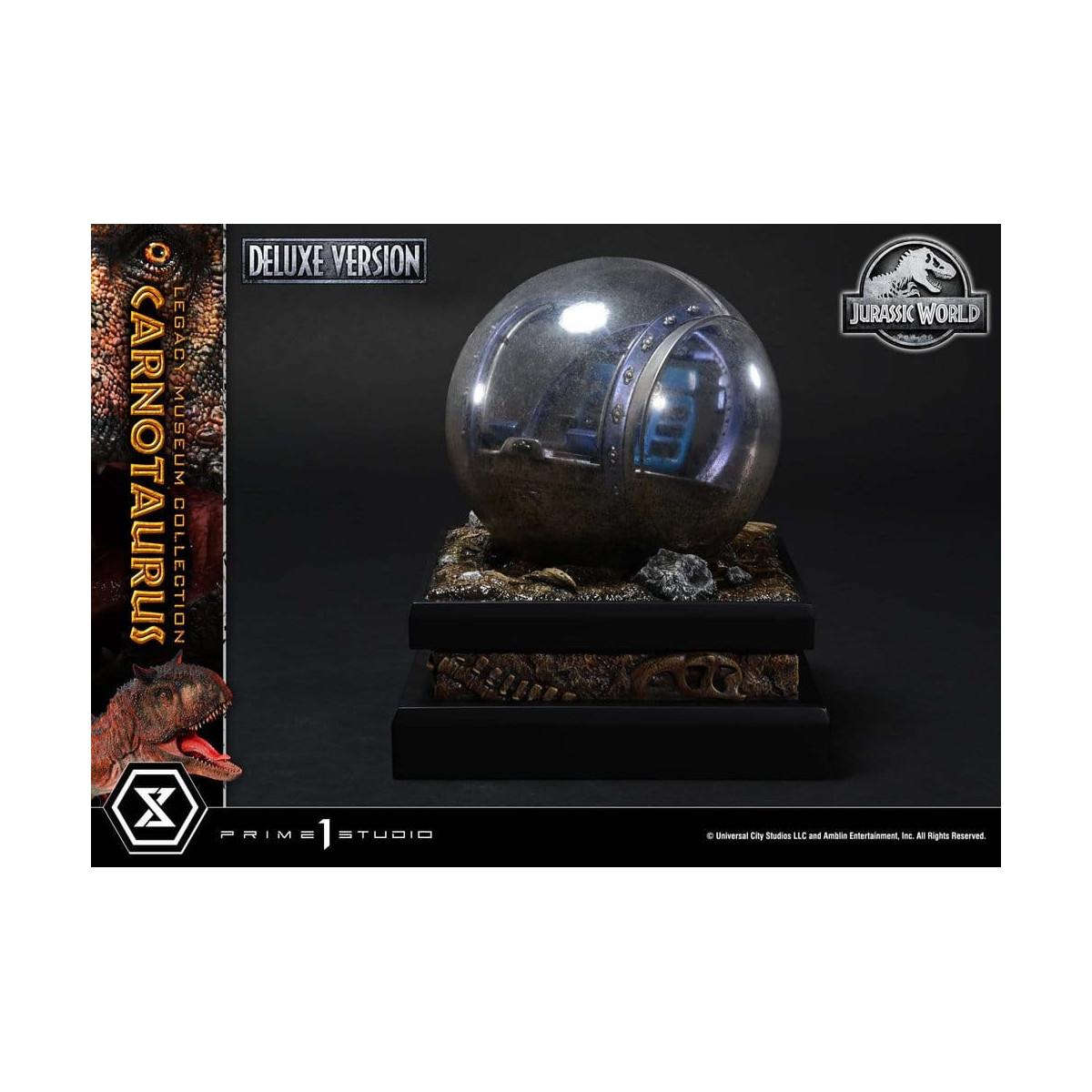 Prime 1 Studio - Jurassic World – Carnotaurus Legacy Museum Collection Deluxe Bonus-Version 1:15