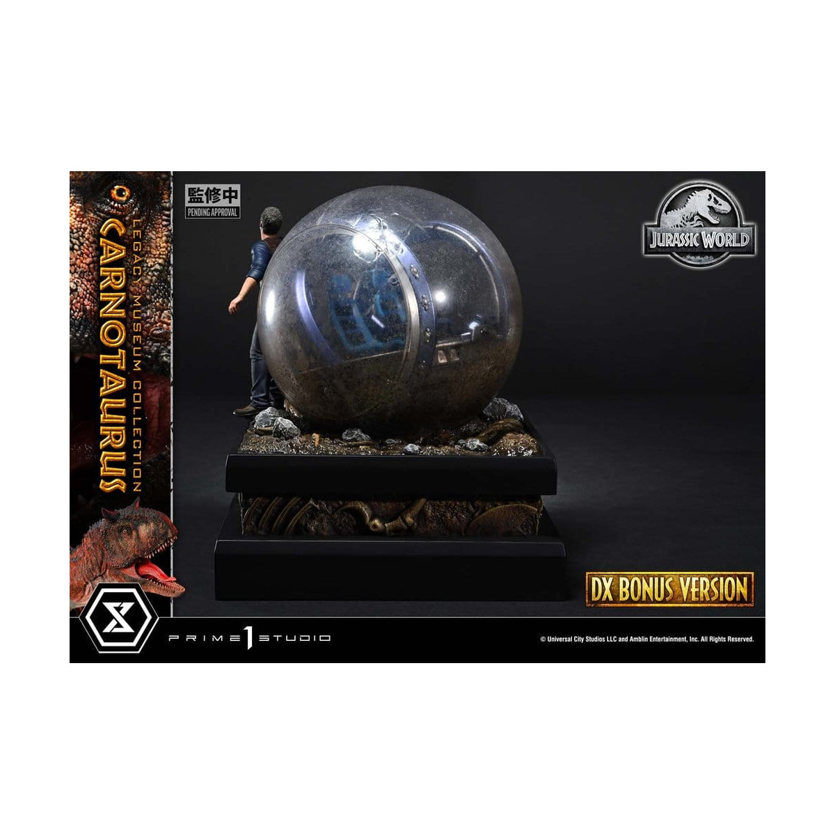 Prime 1 Studio - Jurassic World – Carnotaurus Legacy Museum Collection Deluxe Bonus-Version 1:15