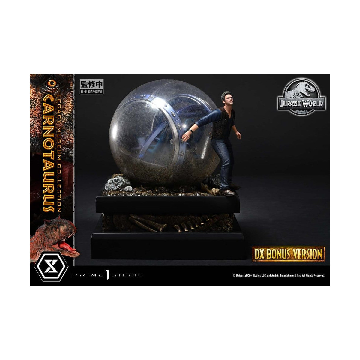 Prime 1 Studio - Jurassic World – Carnotaurus Legacy Museum Collection Deluxe Bonus-Version 1:15