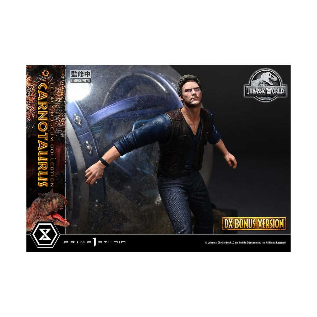 Prime 1 Studio - Jurassic World – Carnotaurus Legacy Museum Collection Deluxe Bonus-Version 1:15