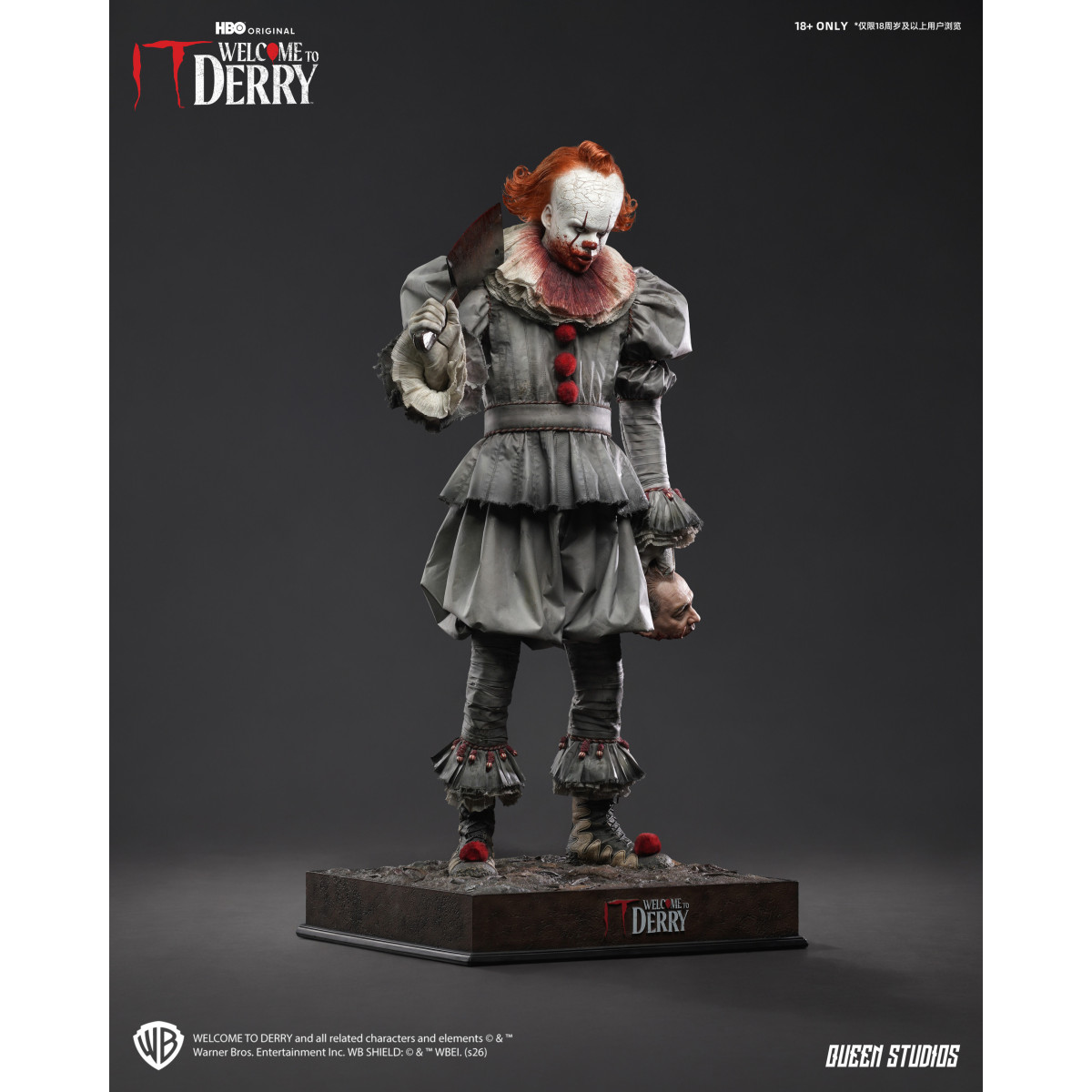 Queen Studios - Pennywise 1/3-Statue „Welcome to Derry“ (Standardausführung)