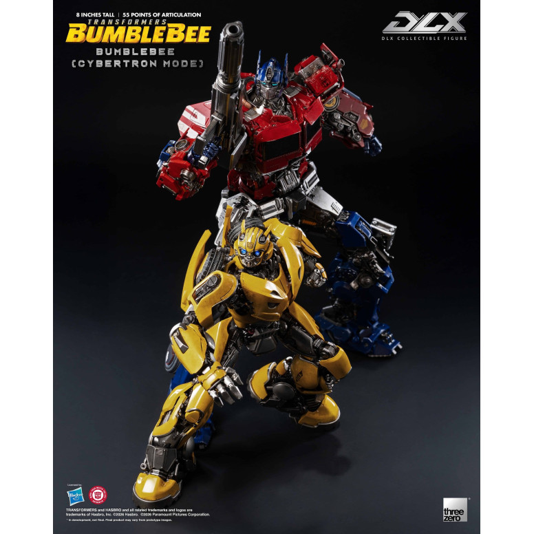 Three Zero Transformers – Bumblebee DLX Bumblebee-Figur im Cybertron-Modus