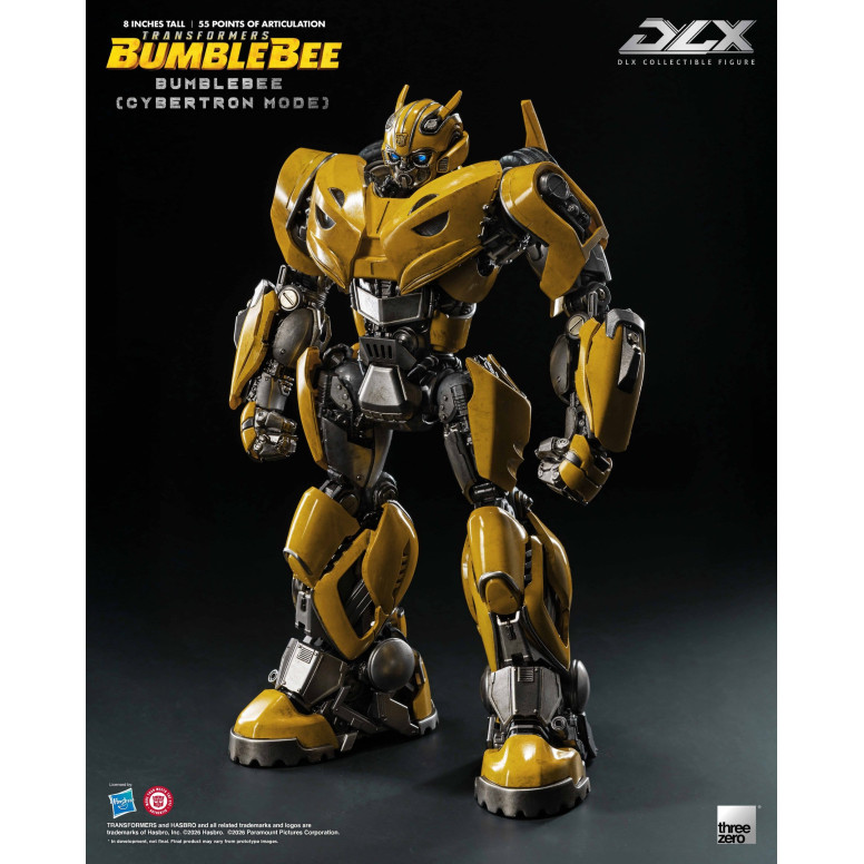 Three Zero Transformers – Bumblebee DLX Bumblebee-Figur im Cybertron-Modus