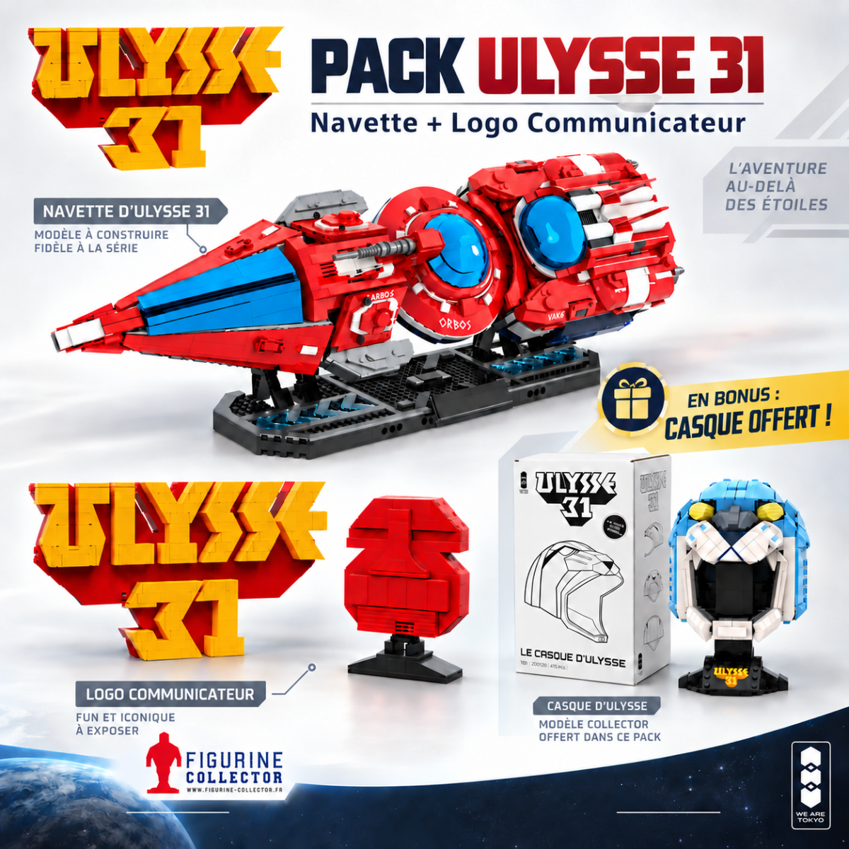 Pantasy X We are Tokyo Ulysses 31 Shuttle-Paket + Logo + Communicator
