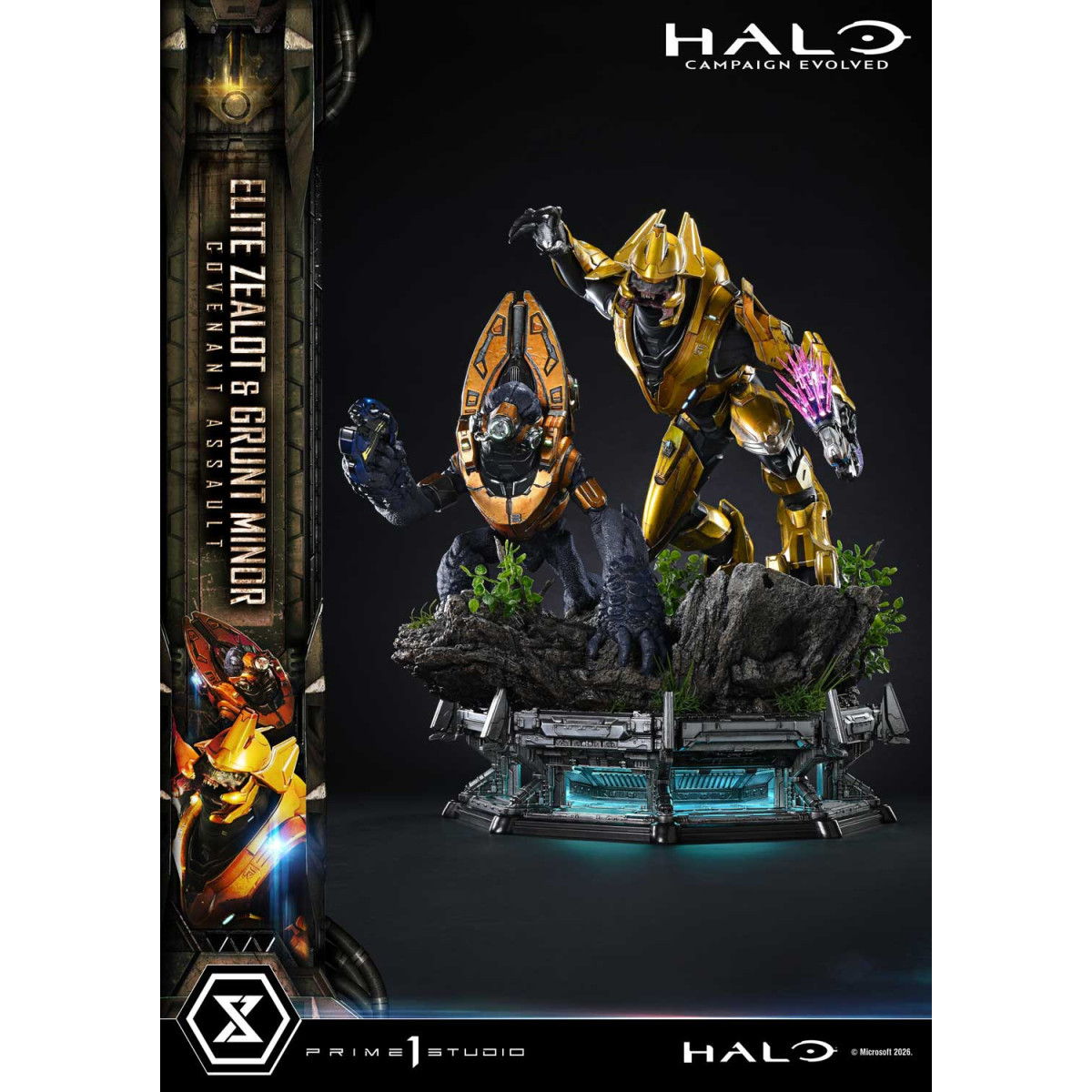 Prime 1 Studio - Halo Campagn Evolved Elite Zealot & Grunt Minor: Covenant Assault Bonus-Version