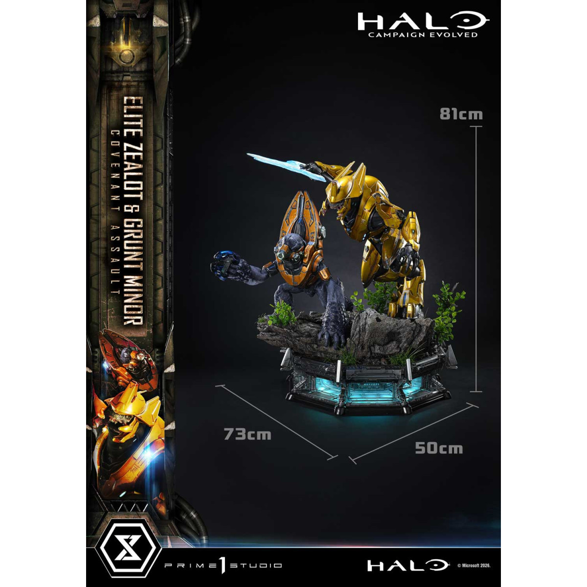 Prime 1 Studio - Halo Campagn Evolved Elite Zealot & Grunt Minor: Covenant Assault Bonus-Version