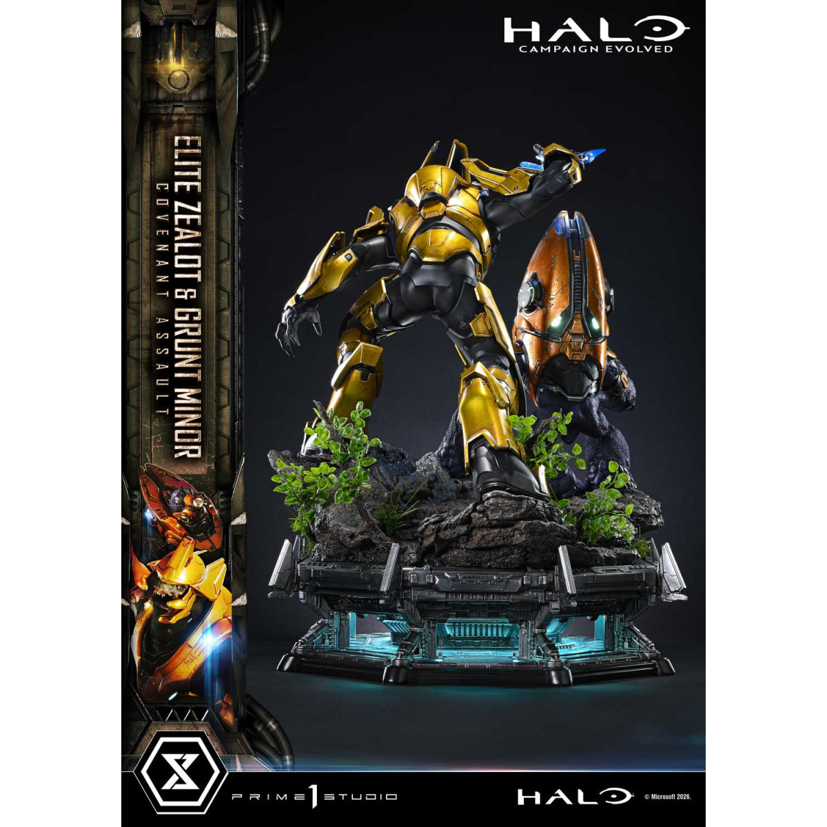 Prime 1 Studio - Halo Campagn Evolved Elite Zealot & Grunt Minor: Covenant Assault Bonus-Version