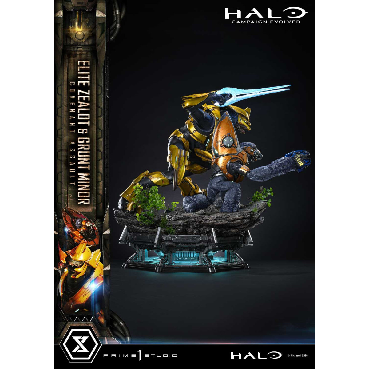 Prime 1 Studio - Halo Campagn Evolved Elite Zealot & Grunt Minor: Covenant Assault Bonus-Version