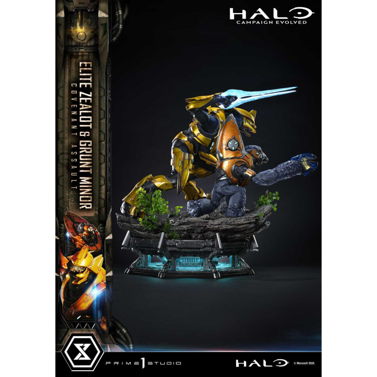 Prime 1 Studio - Halo Campagn Evolved Elite Zealot & Grunt Minor: Covenant Assault Bonus-Version