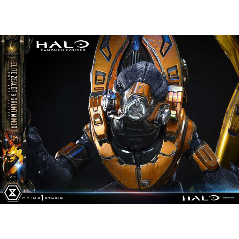 Prime 1 Studio - Halo Campagn Evolved Elite Zealot & Grunt Minor: Covenant Assault Bonus-Version