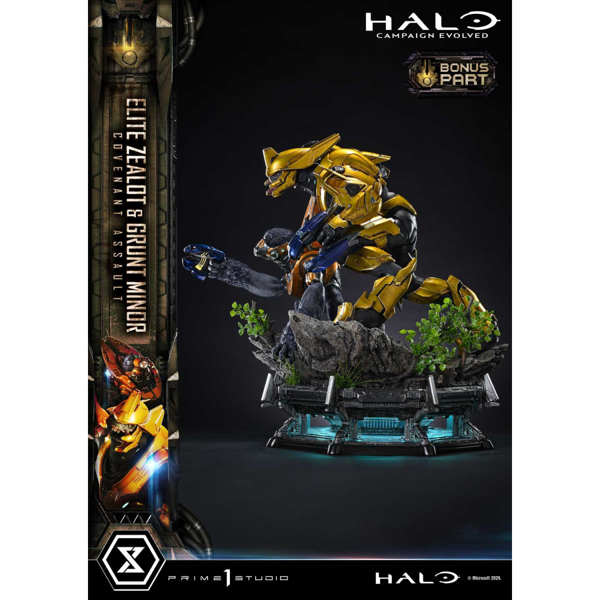 Prime 1 Studio - Halo Campagn Evolved Elite Zealot & Grunt Minor: Covenant Assault Bonus-Version