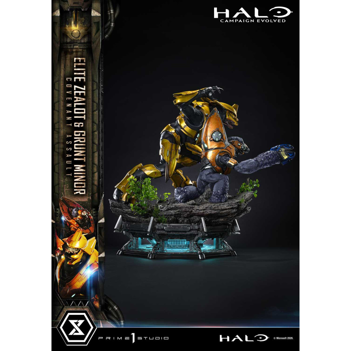Prime 1 Studio - Halo Campagn Evolved Elite Zealot & Grunt Minor: Covenant Assault Bonus-Version