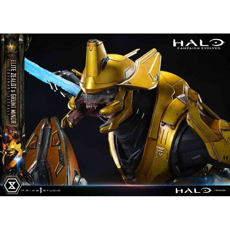 Prime 1 Studio - Halo Campagn Evolved Elite Zealot & Grunt Minor: Covenant Assault Bonus-Version