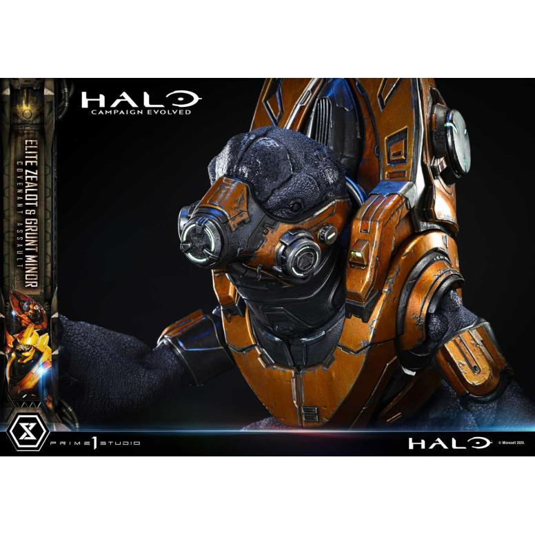 Prime 1 Studio - Halo Campagn Evolved Elite Zealot & Grunt Minor: Covenant Assault Bonus-Version