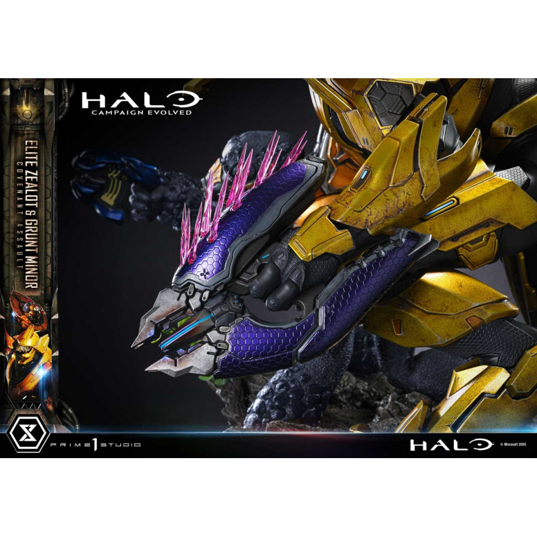 Prime 1 Studio - Halo Campagn Evolved Elite Zealot & Grunt Minor: Covenant Assault Bonus-Version