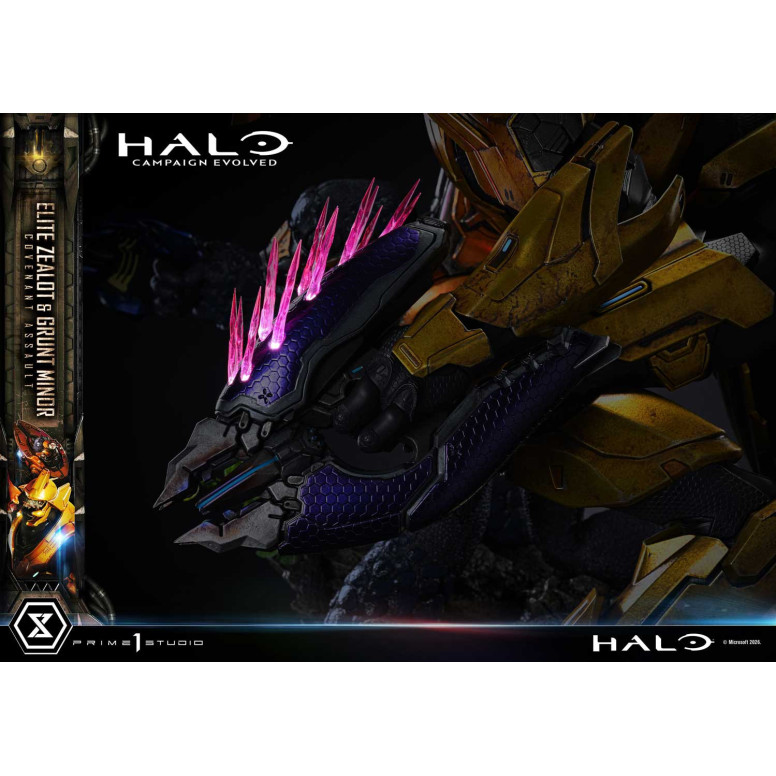 Prime 1 Studio - Halo Campagn Evolved Elite Zealot & Grunt Minor: Covenant Assault Bonus-Version