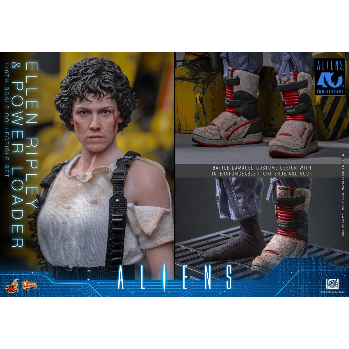 Hot Toys – Aliens – Ellen Ripley mit Power Loader, 1:6, MMS923