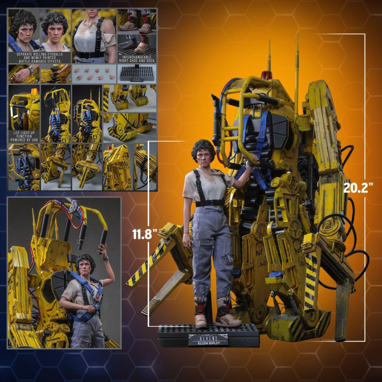Hot Toys – Aliens – Ellen Ripley mit Power Loader, 1:6, MMS923