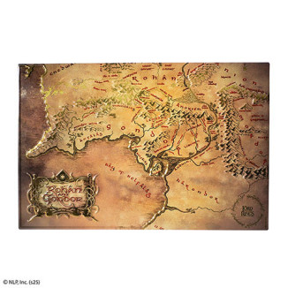 MORIARTY ART PROJECT – Aluminiumplatte „Karte von Rohan und Gondor“ – Der Herr der Ringe