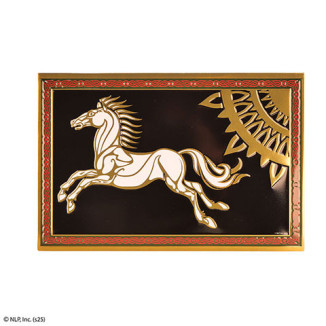 MORIARTY ART PROJECT – Aluminiumplakette „Flagge von Rohan“ – Der Herr der Ringe