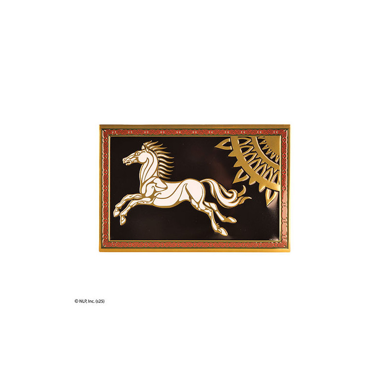 MORIARTY ART PROJECT – Aluminiumplakette „Flagge von Rohan“ – Der Herr der Ringe