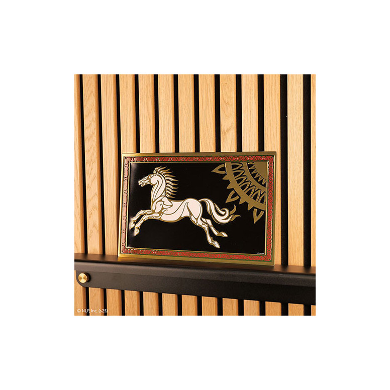 MORIARTY ART PROJECT – Aluminiumplakette „Flagge von Rohan“ – Der Herr der Ringe