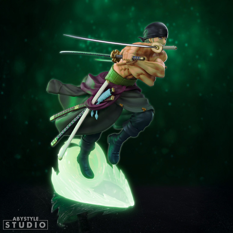 Abystyle – „ One Piece “ – Roronoa Zoro (leuchtend) – Super Figure Collection