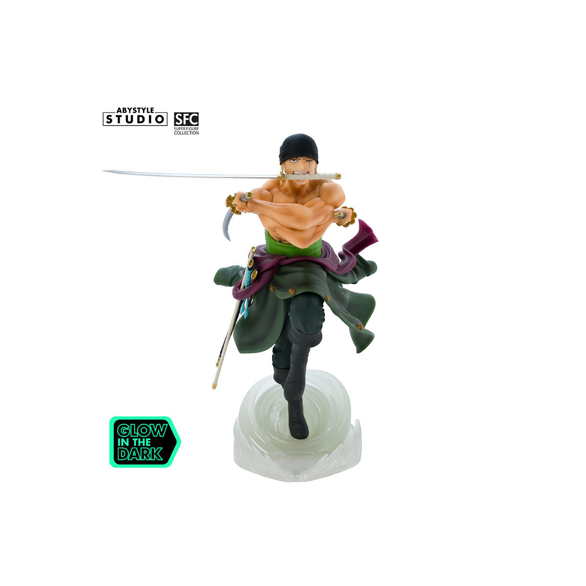 Abystyle – „ One Piece “ – Roronoa Zoro (leuchtend) – Super Figure Collection