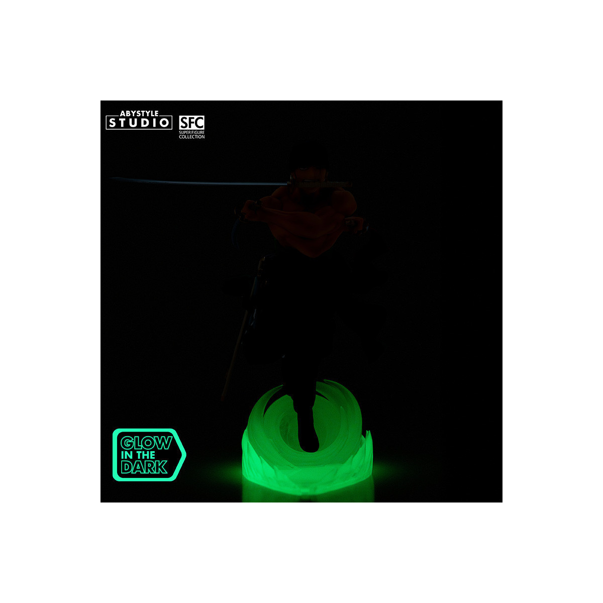 Abystyle – „ One Piece “ – Roronoa Zoro (leuchtend) – Super Figure Collection