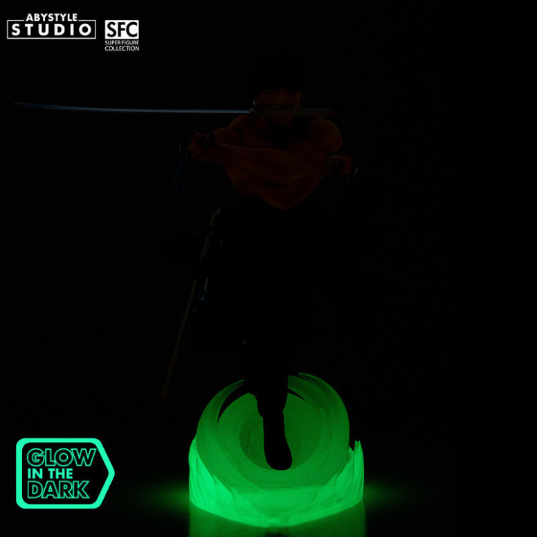 Abystyle – „ One Piece “ – Roronoa Zoro (leuchtend) – Super Figure Collection